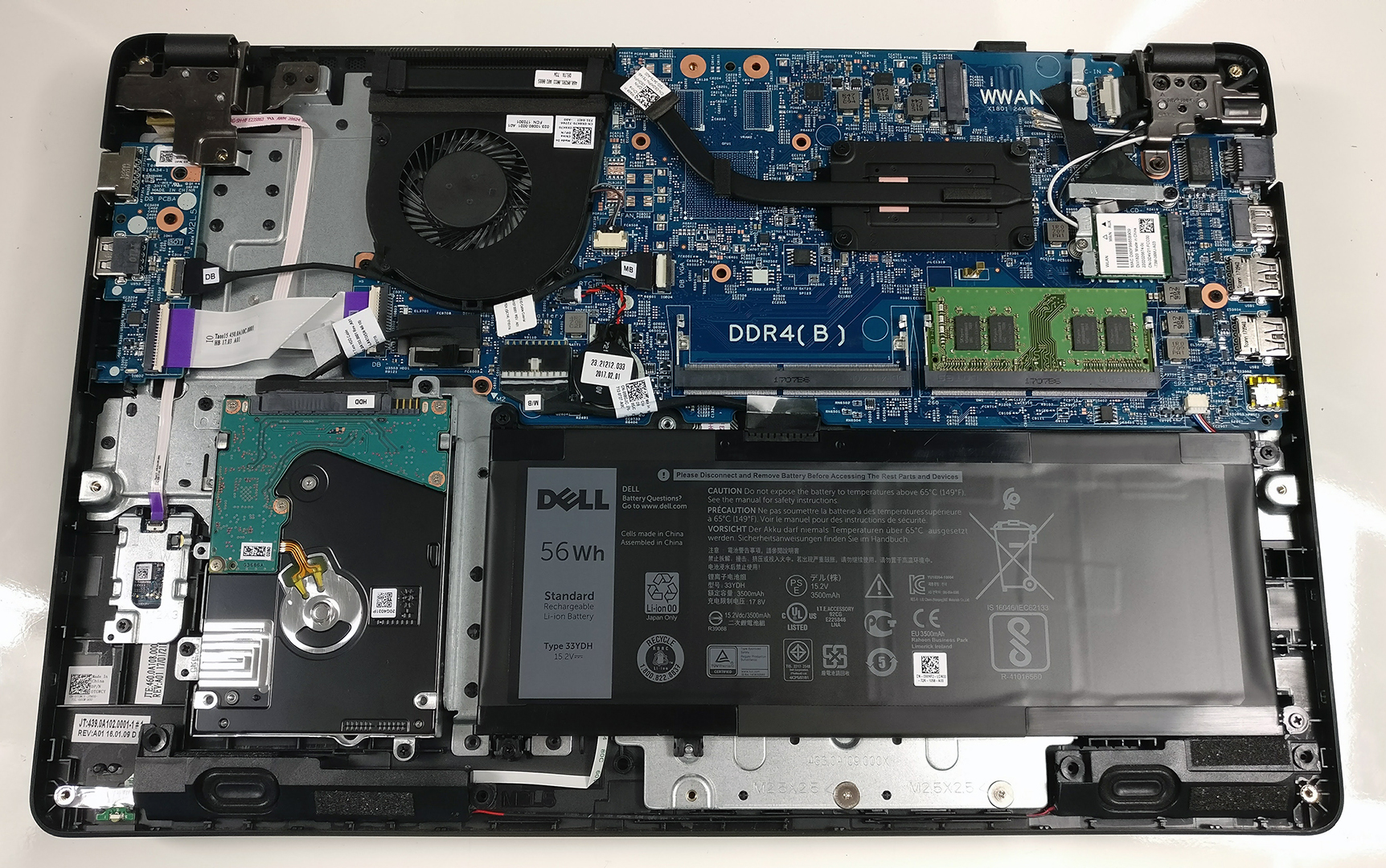 How to replace and fix Dell Inspiron 3581 3580 3793 3780 3590 5570 5575 15-5570 15-5575 / Latitude 5770 3590 Fan original (Dell Latitude 15 3580)